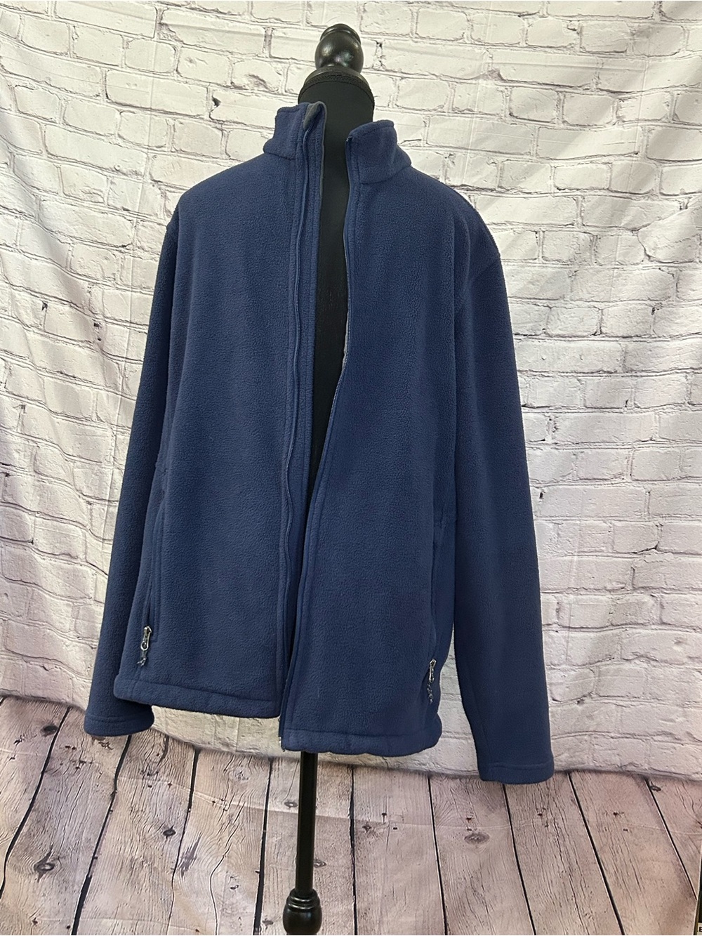 Port Authority Men's Navy Full-Zip Fleece Jacket
